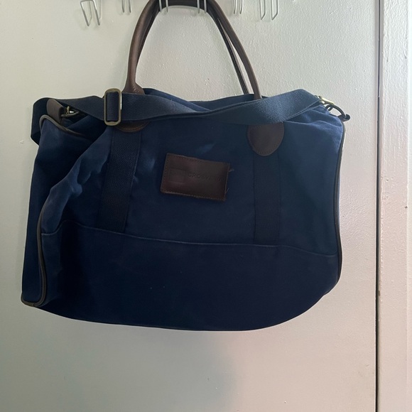 Grosvenor Elegant Blue and Brown Men's Duffel Bag - Picture 3 of 13